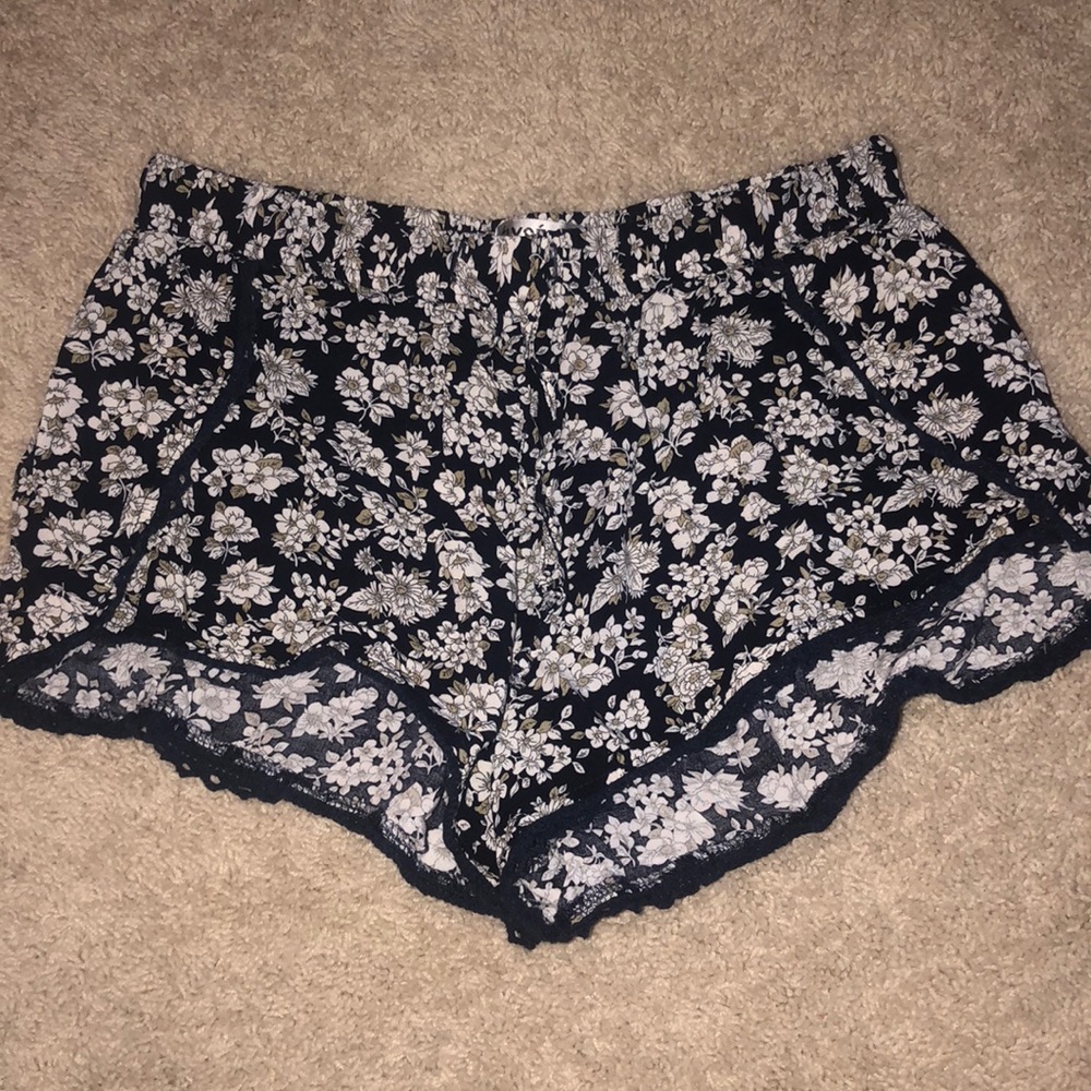 Flower Print Shorts